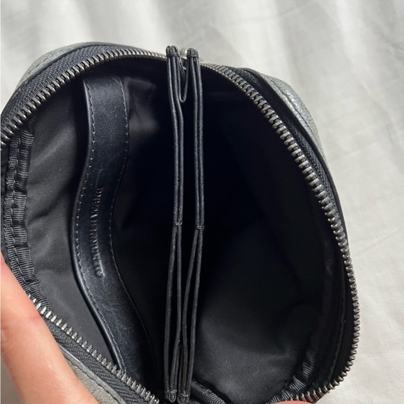 ALEXANDER WANG Fumo Wristlet Clutch Gray Wallet Bag Pebbled Leather pristine # 3 - Picture 3 of 6